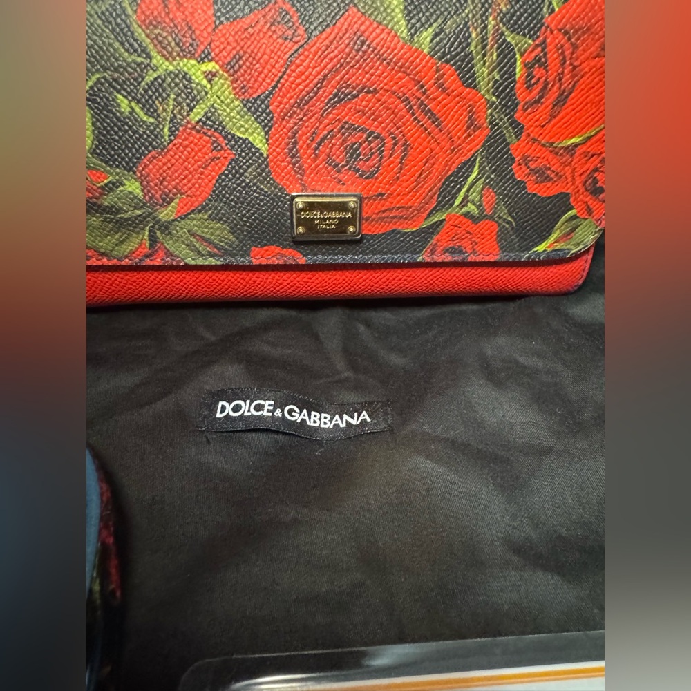 Dolce & Gabbana Red and Black Clutch